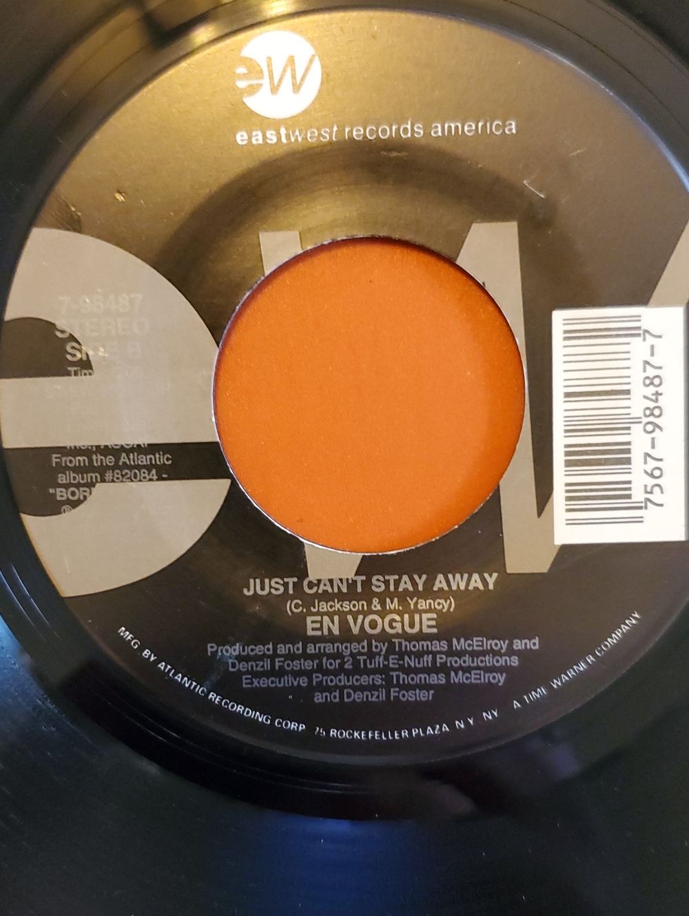 En Vogue "Just Can't Stay Away" 7" Single - EastWest Records